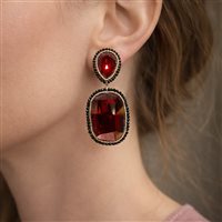 Orecchini Cianfrone Gioielli Donna in Argento Cristallo O18OR - O18OR